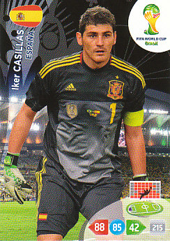 Iker Casillas Spain Panini 2014 World Cup #143